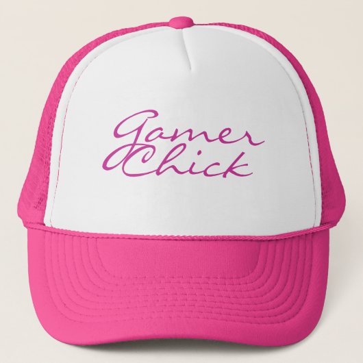 Gamer Chick Trucker Pet (Voorkant)