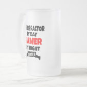 gamer-chiropractor matglas bierpul (Voorkant links)