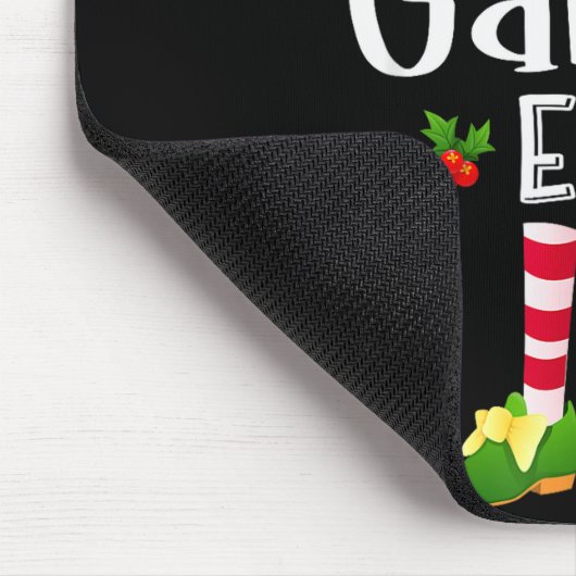 Gamer Christmas Elf Matching Pajama X-mas Party Muismat (Hoek)