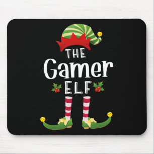 Gamer Christmas Elf Matching Panama X-mas Party Muismat