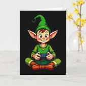 Gamer Christmas Pajamas Kids Boys Youth Christmas  Kaart (Gele Bloem)