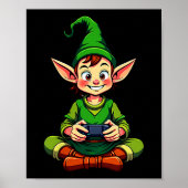 Gamer Christmas Pajamas Kids Boys Youth Christmas  Poster (Voorkant)