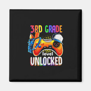 Gamer Ck naar school gamepad 3e derde graad niveau Magneet
