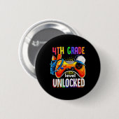 Gamer Ck Naar School Gamepad 4e Vierde Klas Niveau Ronde Button 5,7 Cm (Voorkant /achterkant)