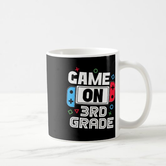 Gamer Ck To School Funny Game 3rd Grade Kids Boys Koffiemok (Rechts)