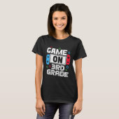 Gamer Ck To School Funny Game 3rd Grade Kids Boys  T-shirt (Voorkant volledig)