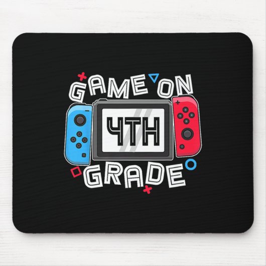 Gamer Ck To School Funny Game On 4th Grade Kids Bo Muismat (Voorkant)