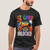 Gamer Ck To School Gamepad 1st First Grade Level U T-shirt (Voorkant)