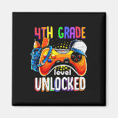 Gamer Ck To School Gamepad 4th Fourth Grade Level  Magneet (Voorkant)
