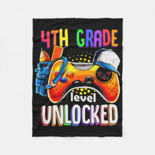 Gamer Ck To School Gamepad 4th Vierde Klas Niveau Fleece Deken