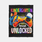 Gamer Ck To School Gamepad Kindergarten Level Unlo Fleece Deken (Voorkant)