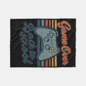 Gamer Ck To School Kids Teachers Game Over Ck To S Fleece Deken (Voorkant (Horizontaal))