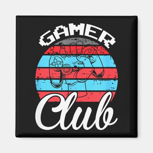 Gamer Club Funny Gaming Quotes Gift For Players  Magneet (Voorkant)