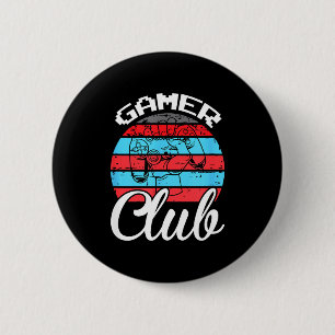 Gamer Club Grappige Gaming Citaten Cadeau Voor Spe Ronde Button 5,7 Cm