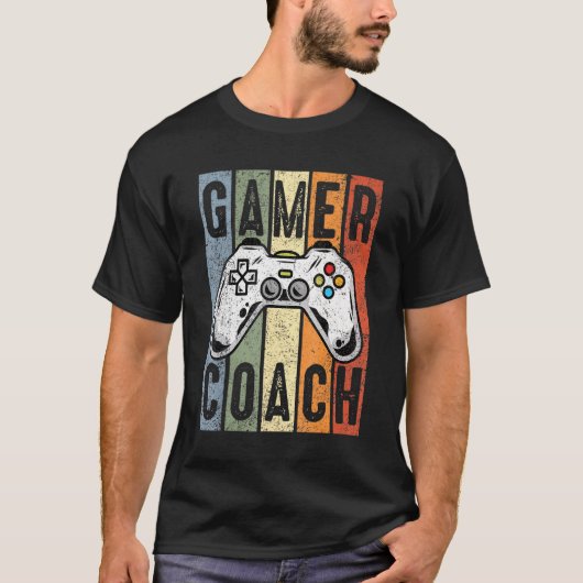 Gamer Coach Professional Video Game Player Cool Ga T-shirt (Voorkant)