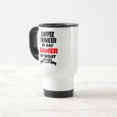 Gamer Coffee Drinker Reisbeker (Voorkant links)