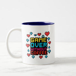 Gamer Coffee Mok – Retro Pixel Art Cafeïne Gift