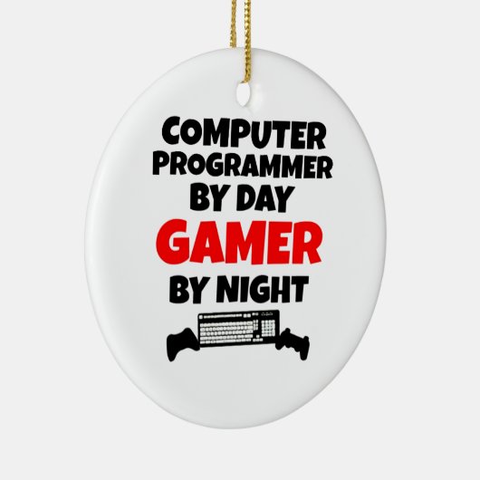 Gamer computer programmeur keramisch ornament (Rechts)
