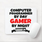 Gamer computer programmeur muismat (Met muis)