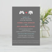 Gamer Controller Love Wedding Kaart (Staand voorkant)