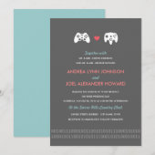 Gamer Controller Love Wedding Kaart (Voorkant / Achterkant)