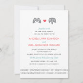 Gamer Controller Love Wedding Kaart (Voorkant)