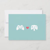 Gamer Controller Love Wedding RSVP (Achterkant)