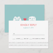 Gamer Controller Love Wedding RSVP (Voorkant / Achterkant)