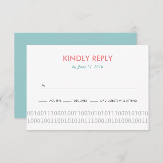 Gamer Controller Love Wedding RSVP (Voorkant / Achterkant)