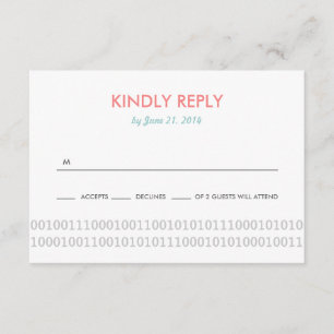 Gamer Controller Love Wedding RSVP Kaartje