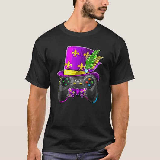 Gamer Controller Mardi Gras Games Festival Kinder  T-shirt (Voorkant)