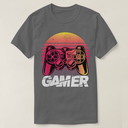 Gamer Controller PC Video Games Lover Hobby Passio T-shirt (Design voorkant)
