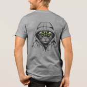 Gamer Cool Cat Tri-Blend Shirt (Achterkant)