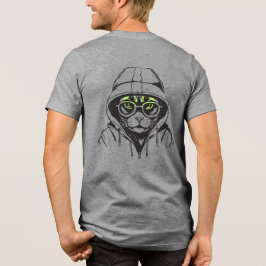 Gamer Cool Cat Tri-Blend Shirt