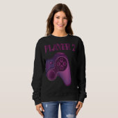 Gamer Couple Player 1 Player 2 Controller Gamer T Trui (Voorkant volledig)