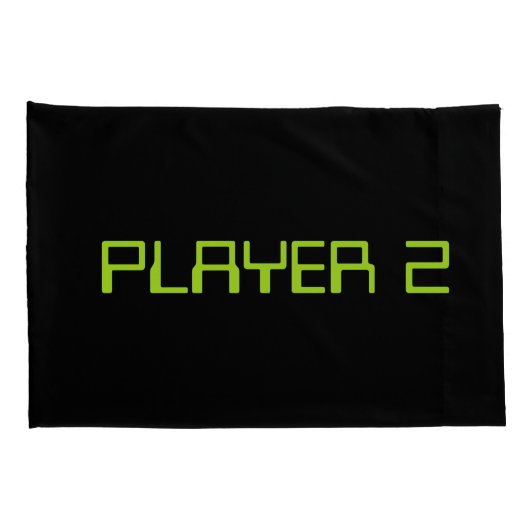 Gamer Couple. Speler 1 Kussensloop (Achterkant-Rechts)