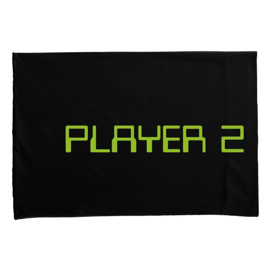 Gamer Couple.  Speler 1 Kussensloop (Voorkant-Rechts)