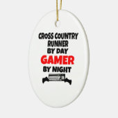 Gamer Cross Country Runner Keramisch Ornament (Links)