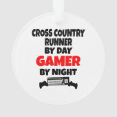 Gamer Cross Country Runner Ornament (achterkant)