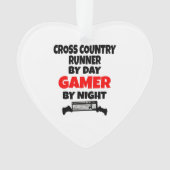 Gamer Cross Country Runner Ornament (voorkant)