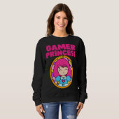 Gamer Cute Princess Video Game  For Her Trui (Voorkant volledig)