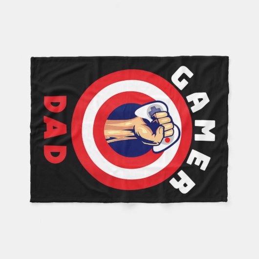 Gamer Dad Funny Gaming Quotes Cool Fathers Gift  Fleece Deken (Voorkant (Horizontaal))