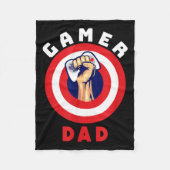 Gamer Dad Funny Gaming Quotes Cool Fathers Gift  Fleece Deken (Voorkant)