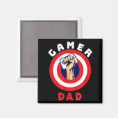 Gamer Dad Funny Gaming Quotes Cool Fathers Gift  Magneet (Voorkant / Achterkant)
