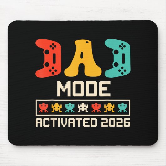 Gamer Dad Mode geactiveerd 2026 Funny Future Fathe Muismat (Voorkant)