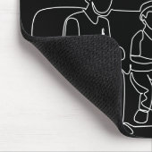 Gamer Dad | Monogram Vaderdag Muismat (Hoek)