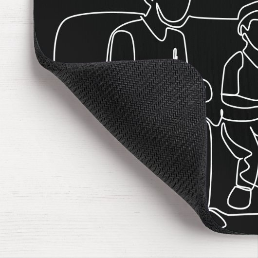 Gamer Dad | Monogram Vaderdag Muismat (Hoek)