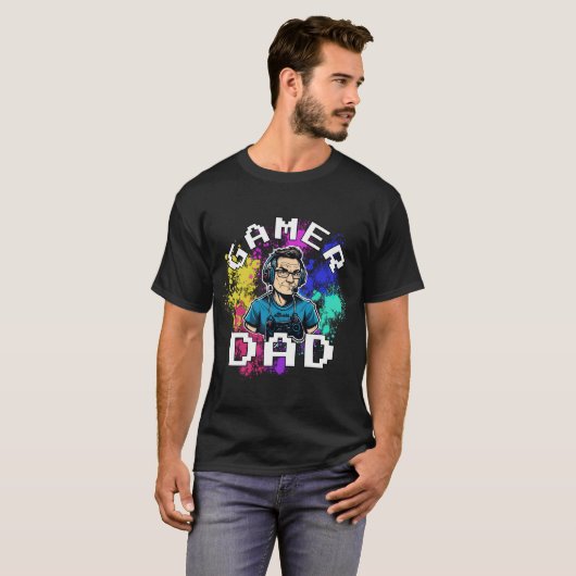 Gamer Dad T-Shirt (Voorkant volledig)