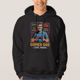 Gamer Dad T-shirt Level Max voor videogameliefhebb