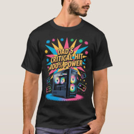 Gamer Dad T-shirt Papa's Kritieke Hit 100% Kracht